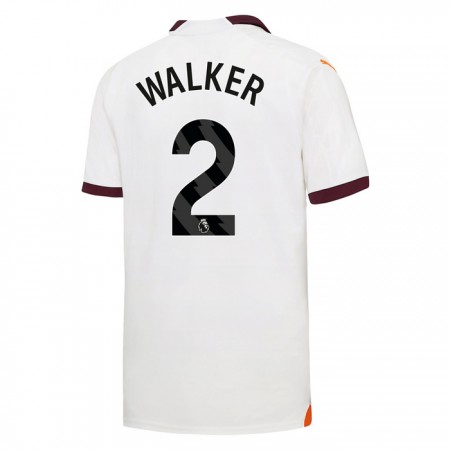 Jalkapallo Pelipaidat/Peliasut Manchester City Walker 2 Vieraspelipaita 2023-24